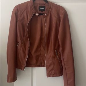 Express Womens Faux Leather Jacket